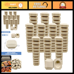 100Pcs Ceramic Briquettes Replacement for Alfresco Artisan Grill Parts