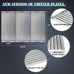 Emitter Plate Replacement Parts for Charbroil Tru Infrared 3 Burner 463371116, 4