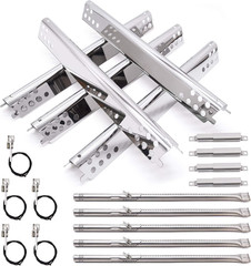 Grill Replacement Kit for Char-Broil 5 Burner Carryover Tube Heat Plate Igniter