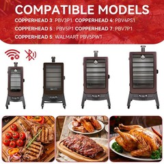 LCD Display Trapezoid Grill Controller Panel Replacement for Vertical Pellet Smo
