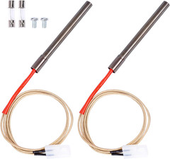 2 Pack Replacement Hot Rod Ignitor Kit for Pit Boss and Camp Chef Wood Pellet Gr