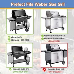 Derurizy 7506 Stainless Steel Burner Tube for Weber Genesis 1000 to 5500
