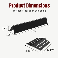NEW Grill Parts for Weber Genesis 300, 7 Flavorizer Bars & Heat Shield US