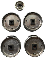 KITCHENAID GAS GRILL KNOB SET FOUR (4) METAL KNOBS with IGNITER