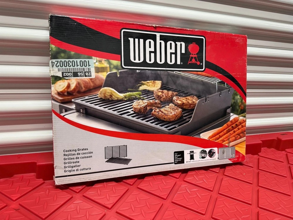 Weber Cooking Grates Fits Spirit 200 Porcelain-Enameled 7637