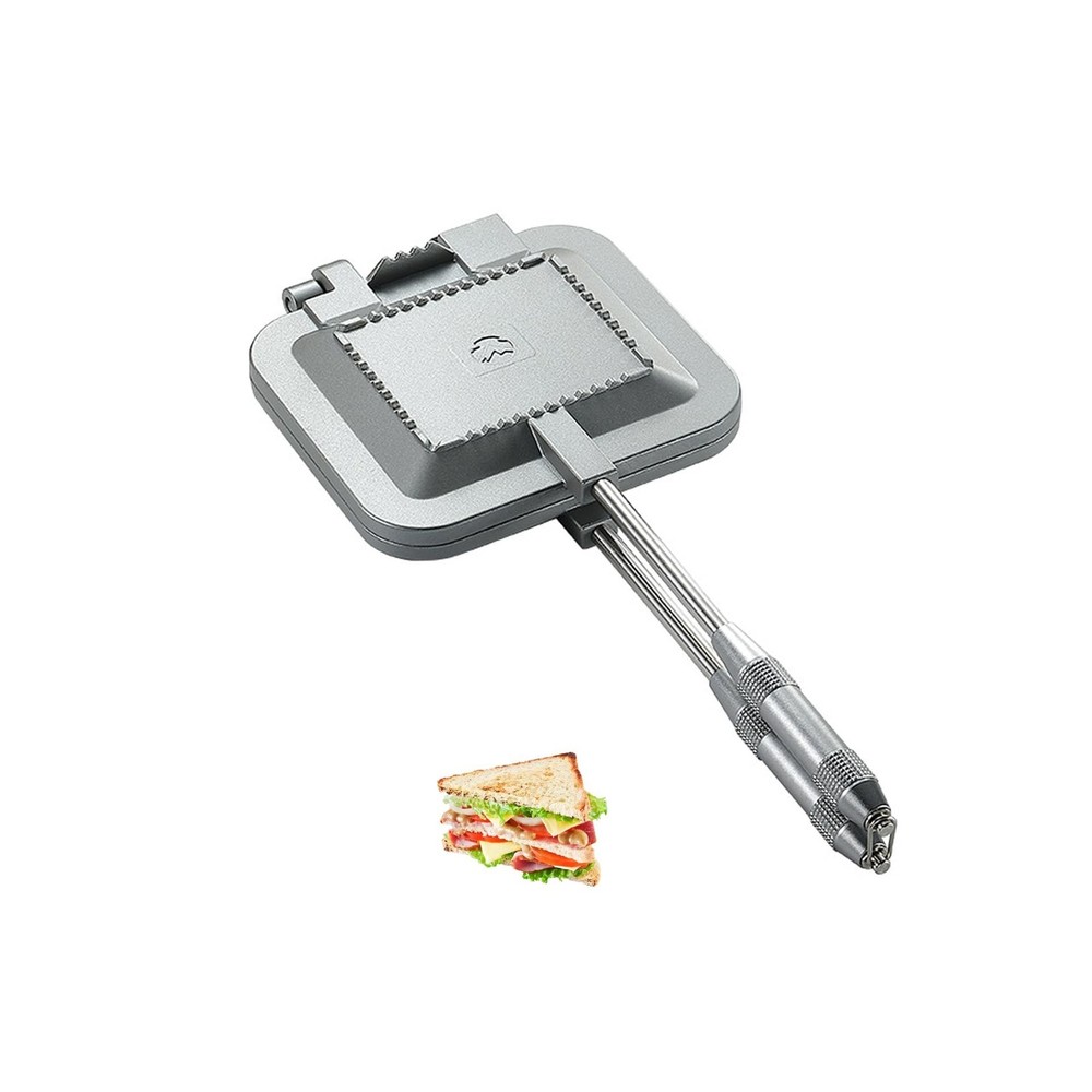 Campingmoon Campfire Sandwich Maker Camping BreadToaster Aluminum H… Fast Ship