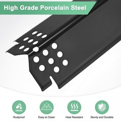 3-Pack Grill Heat Plates Parts for Nexgrill, 14.6″ Porcelain Steel Heat Tents…