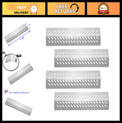 17.5” Grill Heat Plates Flame Tamer BBQ Gas Grill Replacement Parts – 16GA Steel