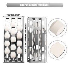 Stainless Steel Briquette Tray for Turbo Grills – Durable, Fits Multiple Models