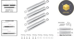 Universal 4-Pack Stainless Steel Crossover Tubes for Charbroil & Nexgrill Grills