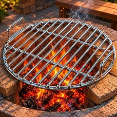 Stainless Steel Cooking Grid Grate Straight-Bar Stainless Steel Grilling Rack