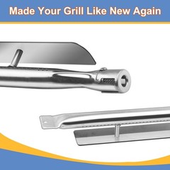 Stainless Steel Grill Burners Tube Replacement – 24″ for Viking Gas Grills, 2 Pa