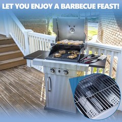 SafBbcue Emitter and Cooking Grate for Charbroil Tru-Infrared 2 Burner 463642…