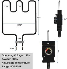 Universal Electric Smoker & Grill Heating Element Replacement Part W/ Adjustable