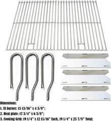 Parts Kit DG131 Replacement for Jenn Air Gas Grill 720-0336 Stainless Steel Burn
