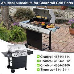Grill Repair Parts for Charbroil Kenmore 4 Burner Tube Heat Plate Shield Ignitor