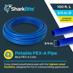 3/4 Inch 100 Feet Blue PEX-A, Flexible Water Pipe Tubing for Plumbing