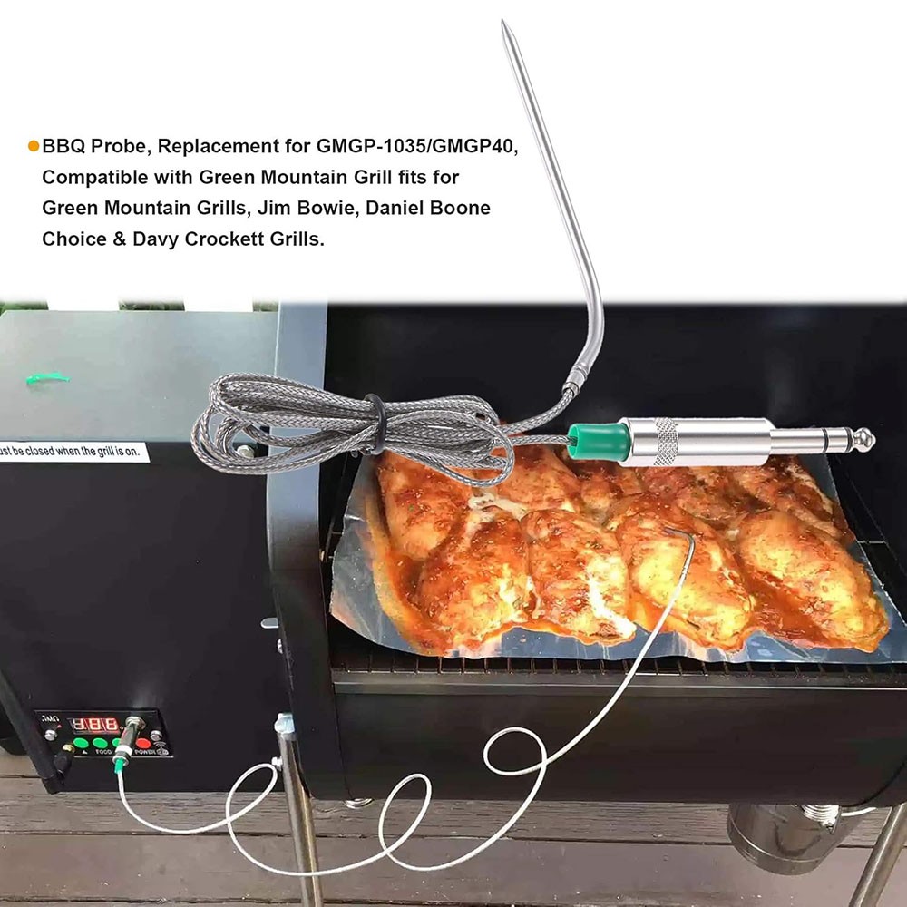 1PC Meat Temperature Probe Compatible With Green Mountain Grill Jim Bowie