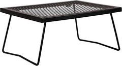 REDCAMP Folding Campfire Grill Heavy Duty Steel Grate, Portable Camp Fire Cookin