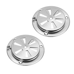 OGANAZI 2PCS Adjustable BBQ Grill Vents, Stainless Steel Smoker Vent 2 PCS