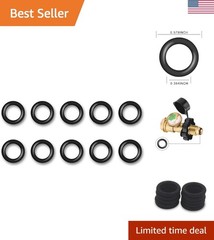 10PCS Propane Natural Gasket O-Ring for Propane Tank Cylinder POL Adapter Fit…