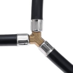 Propane Grill Y Splitter Connection Pipe CSA Certified 3″ Inlet Hose Accessory