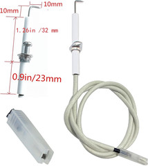 3 Pack Grill Igniter Wire Kit & Ceramic Electrode Replacement Parts – Compatible