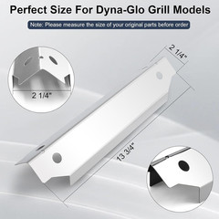 Stainless Steel Heat Plate Shields for Dyna-Glo DGC310CNP-D 3-Burner Grill 3pcs