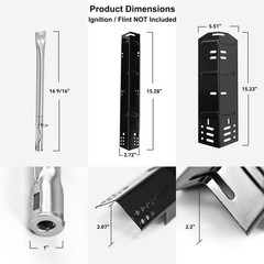 DGH450CRP DGH474CRP Grill Heat Plates Burners Fits DynaGlo Revoace GBC1793W