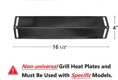 16 1/2 Inch Porcelain Heat Shield for Charbroil 463211511 463211512 463211513 46