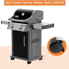 4 Pack 69828 69827 Locking Caster for Weber Spirit 200/300 Series Grills Mode…