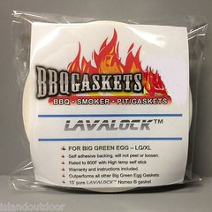 High-Temp Replacement Gasket with Hi-temp Adhesive backing Big Green Egg Lg & XL