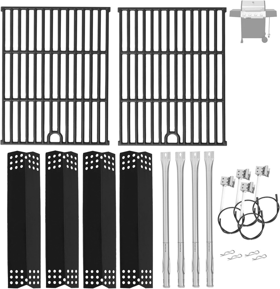 Grill Parts Kit for Expert Grill 4 Burner 720-0789H, Grill Grate, Heat Shield an