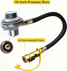 Low Pressure Propane Tank Gas Regulator Valve for Outdoor Grill Stove Heater