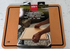 Weber 3400127 Two Sided Works Plastic Cutting Board with Drip Rail 19″ x 14.5″