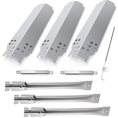 Grill Parts for Charbroil Classic 360 3-Burner 13″ x 4″(3-Pack SS), silver