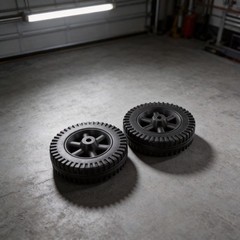 6 Inch Grill Wheels 2 Pack Plastic Replacement for Most Grill Models