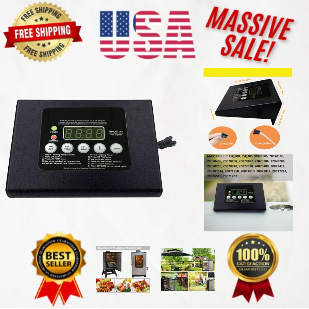 Easy-to-Use Digital Control Panel for Masterbuilt Grills – Durable & Accurate