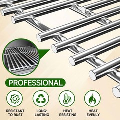 LOCVCDA 15 Inch Grill Cooking Grates Replacement, Stainless Steel Grill Grate…