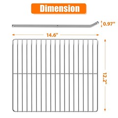 30″ Electric Smoker Rack – Grates for Vertical BBQ Smoker Parts, 14.6″ x 12.2