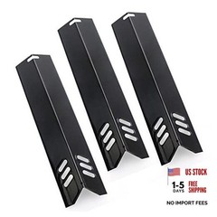 Grill Heat Plates Grill Burner Covers for Backyard Grill BY14 Porcelain Steel