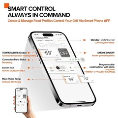 PID WiFi App Control Board Replacement Parts for Pit Boss, ±1°F Control Stead…