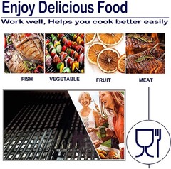 YOUFIRE Grill Heat Plate BBQ Ceramic Rod Complete Rods-1, Silvery