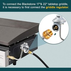 GASPRO 18 Foot Propane Hose Adapter, Connects 1LB Appliance to 5-100lb Tank