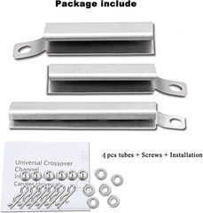4 Pack 304 Stainless Steel Carryover Tubes – Universal Gas Grill Crossover Tube