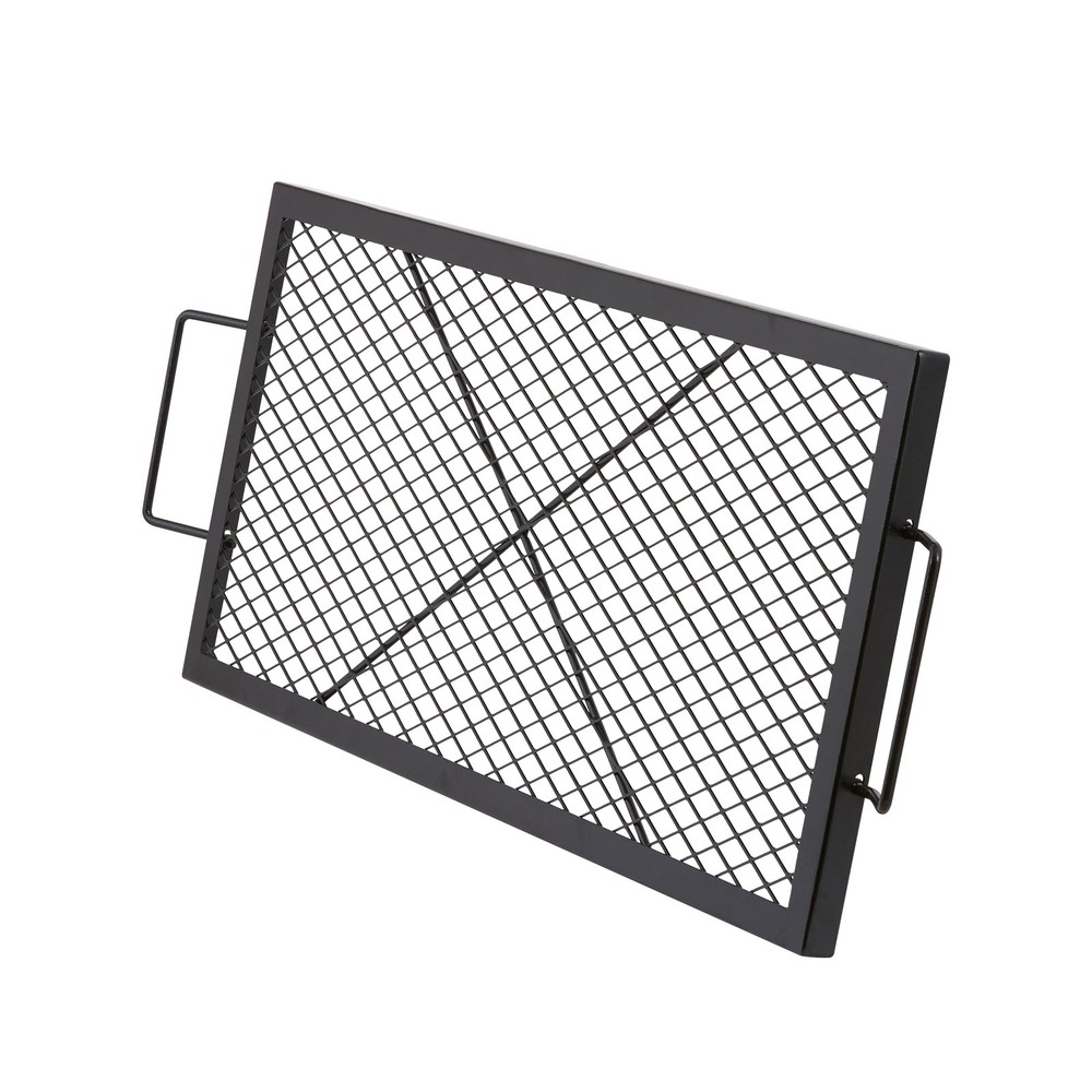 Uimoso 32″ Rectangle Cooking Grate Fire Pit Grill Grate X-Marks Heavy-Duty Steel