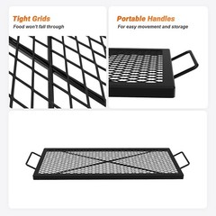 onlyfire Heavy-Duty Fire Pit Grill Grate 32″x15″ Outdoor Cooking Free Ship