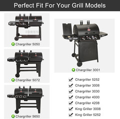 Grill Heat Plates Shields for Chargriller 5050, 5650, 3001, 3008, 5072, King Gri