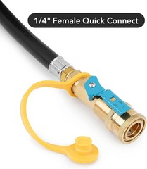 6 Feet Propane Regulator Hose – 1/4″ Female Quick Connect x Acme Nut for Olym..,