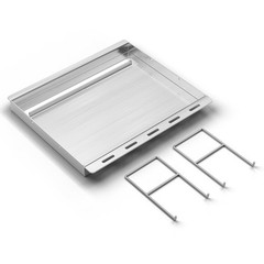 QuliMetal Stainless Steel Rectangular Griddle Insert for Weber Spirit 200 Series